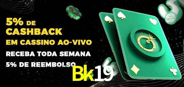 Promoções do cassino ao Vivo Bk19